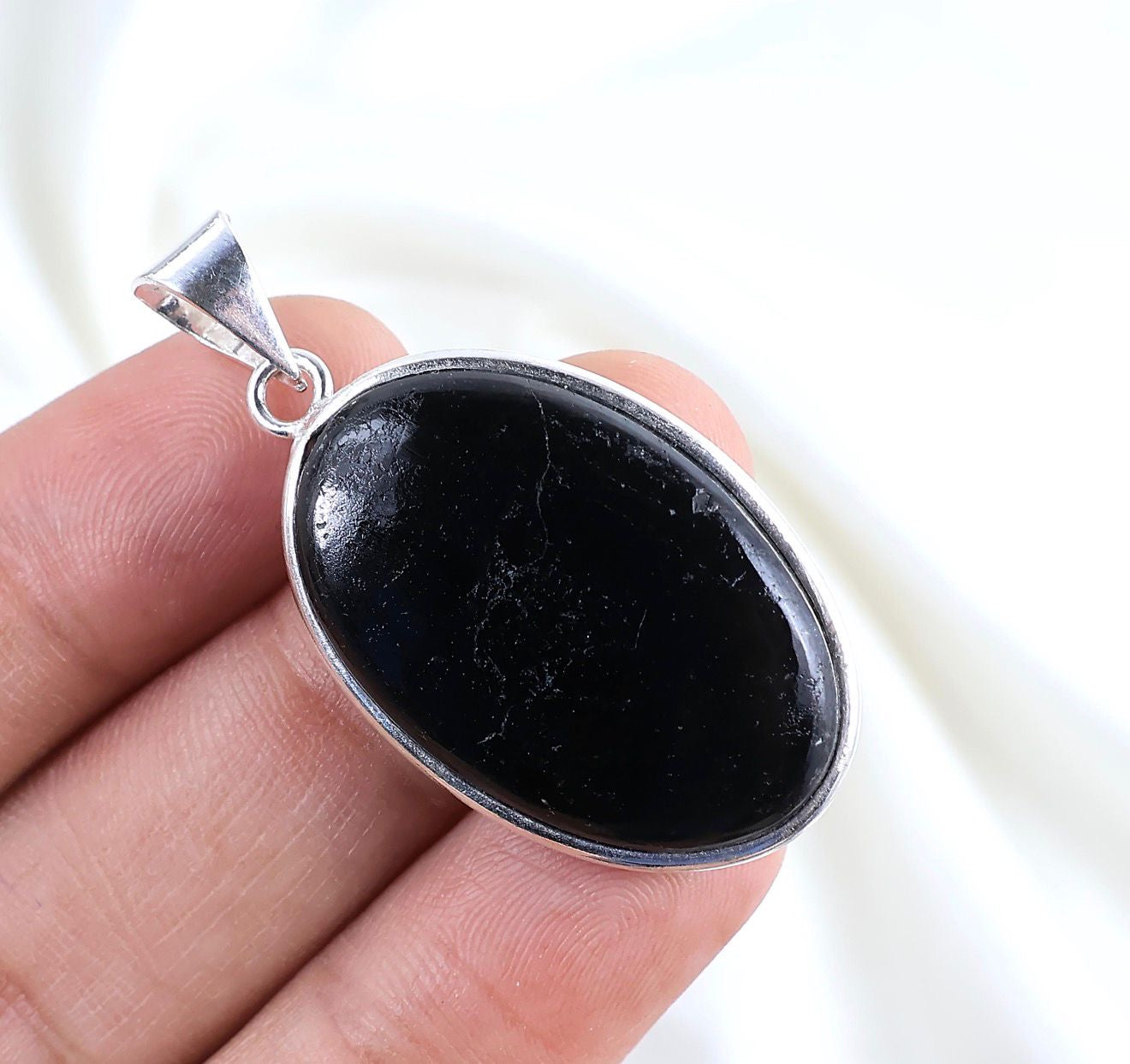 Black tourmaline pendant