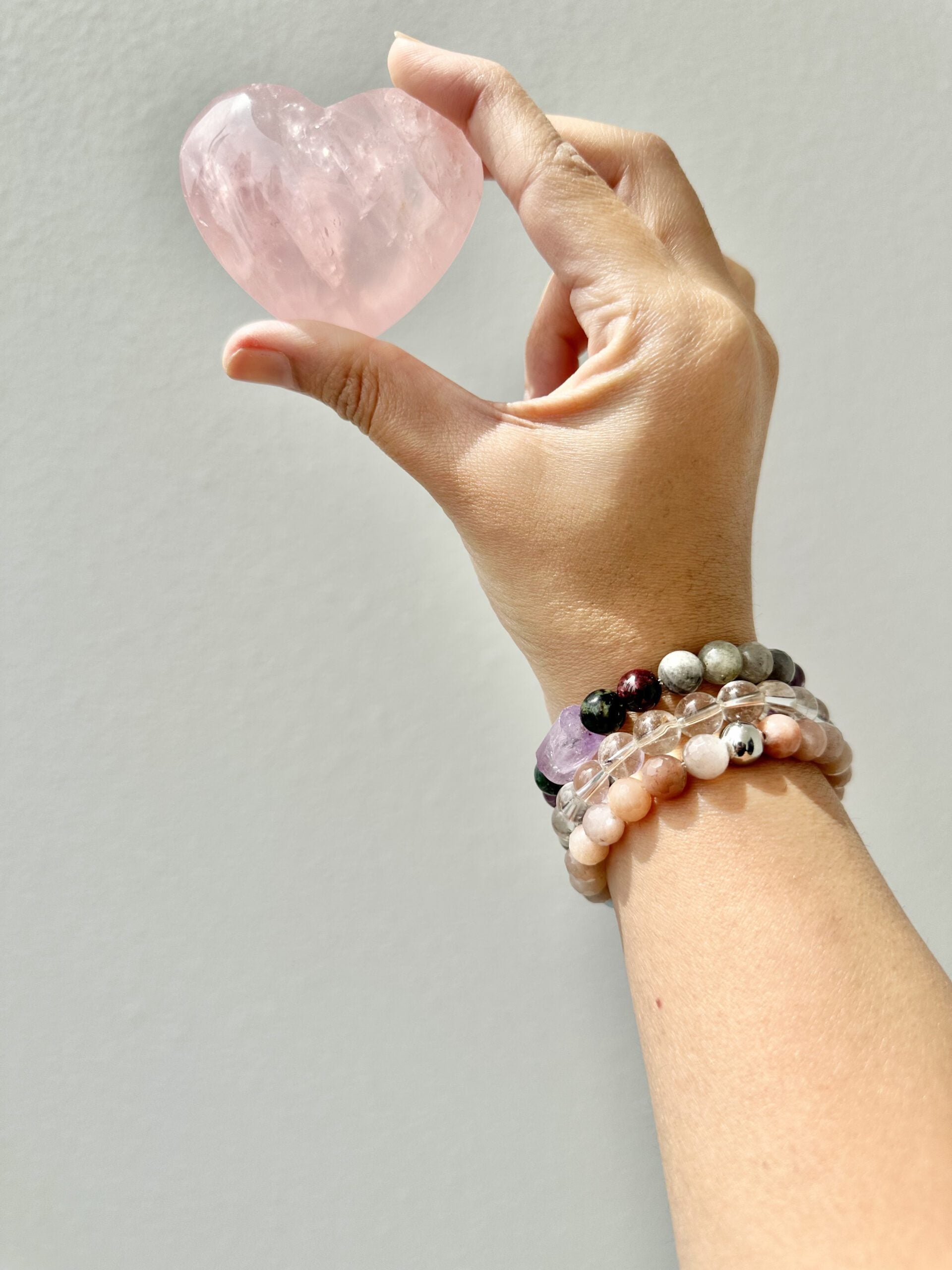 Rose Quartz Heart